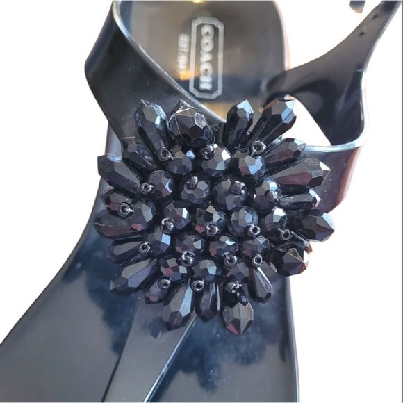 Coach Black Hilda Jelly Sandal - Picture 3 of 4